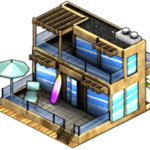 Beach House - Architecture for facebook city building game