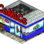 Comic Book Store - Architecture for facebook city building game
