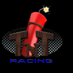 I dropped the red satin overlay from the TNT font and changed the Racing font to blue. I also dropped the stroke from the circular metal in the background.
